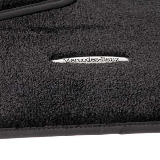 Front velours floor mats CLE A236 Convertible Black Genuine Mercedes-Benz | A2066805002 9K26-A236