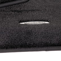 Front velours floor mats CLE A236 Convertible Black Genuine Mercedes-Benz | A2066805002 9K26-A236