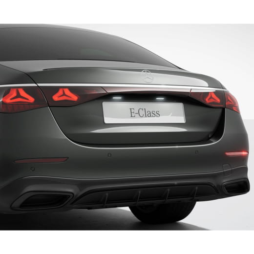 Exhaust tips night package E-Class W214 sedan Genuine Mercedes-Benz | A214885-schwarz-W214