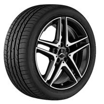 AMG 18 inch velgenset 5-dubbele spaken zwart A-Klasse W176 8 | A17640100007X23-Satz-AMG