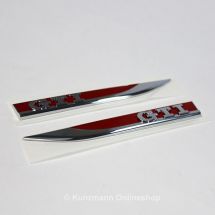 Originele Volkswagen GTI-embleem set | VW Golf 7 VII | chrom | Golf7-GTI-SchriftzugLI-RE