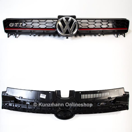 Calandre originale Volkswagen GTI | VW Golf 7 VII | motif nid d'abeille | 5G0853651AJBTU