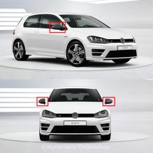 VW Golf 7 VII R mirror housings genuine VW carbon | Golf7-carbon-Spiegel