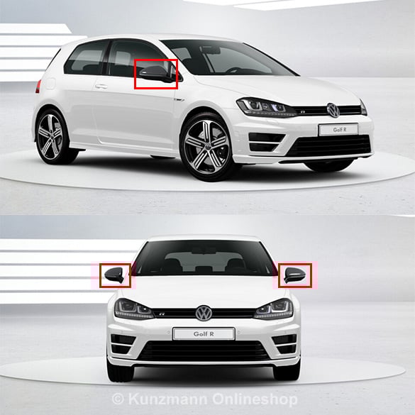 VW Golf 7 VII R Spiegelkappen Carbon Original Volkswagen Golf7carbonSpiegel