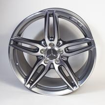 AMG 18 inch velgenset 5-dubbele-spaken wiel titaangrijs A-Kl | A17640107007X21-Satz-AMG