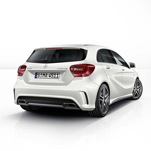 Mercedes-Benz d'origine | embouts d'échappement AMG | Classe A W176 | W176-AMG-Blenden