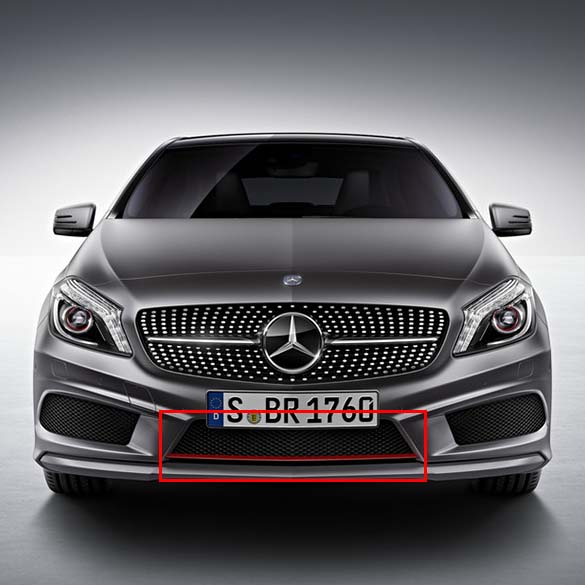 A 250 Sport AMG grille auto incl. rode sierlijst A-Klasse W176 Origineel Mercedes-Benz