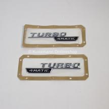 Turbo 4MATIC logo set AMG A 45 A-Class W176 genuine Mercedes-Benz | A45-AMG-4MATIC-Schriftzug