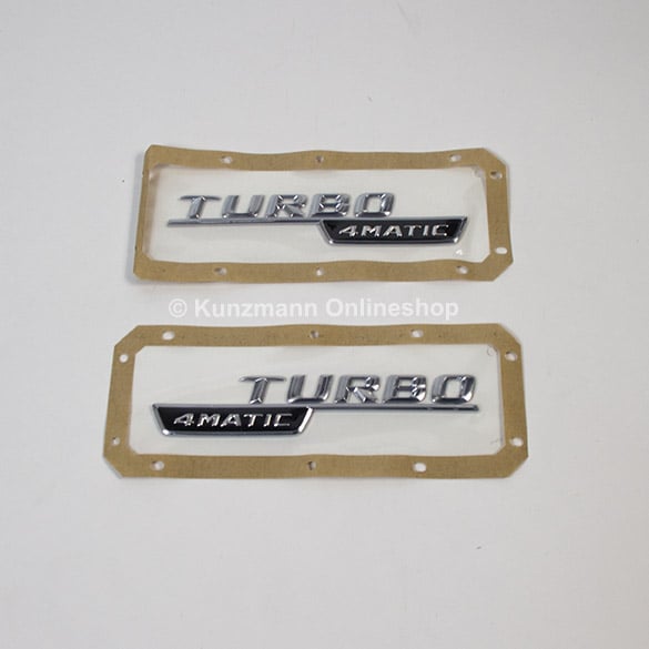 Turbo 4MATIC logo set AMG A 45 A-Class W176 genuine Mercedes-Benz