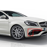 Flaps A 45 AMG para parachoques delantero A-Klasse W176 Facelift Original Mercedes-Benz