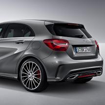 A 250 Sport diffuser with red trim A-Class W176 original Mercedes-Benz | W176facelift-Diffusor-250