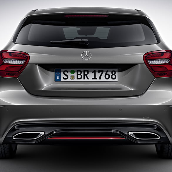 A 250 Sport diffuser with red trim A-Class W176 original Mercedes-Benz | W176facelift-Diffusor-250