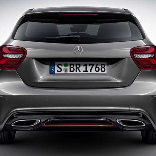 Difusor facelift A 250 Sport incl. moldura decorativa roja Clase A W176 Original Mercedes-Benz | W176facelift-Diffusor-250