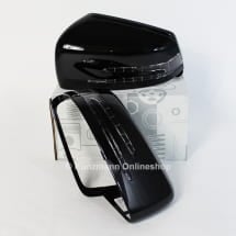 mirror caps set black original Mercedes-Benz sports | A2128100079-B
