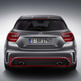 A 250 Sport AMG diffuser with red trim A-Class W176 genuine Mercedes-Benz