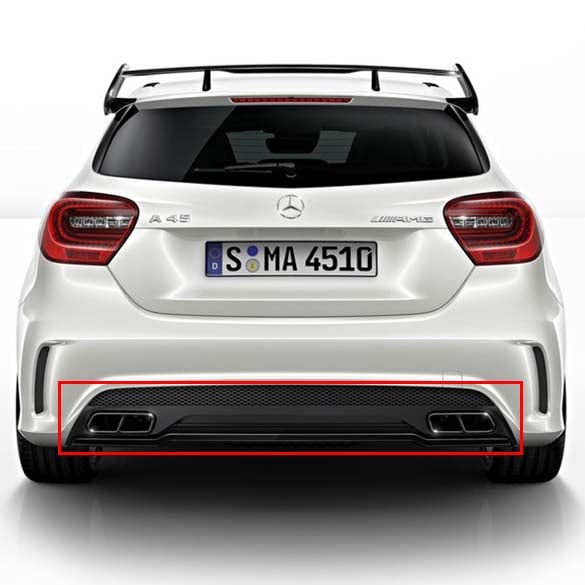 A 45 AMG rear Diffusor night package  A-Class W176 genuine Mercedes-Benz