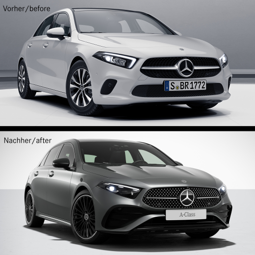 Facelift motorkap Powerdomes A-Klasse Mercedes-Benz | A1188804700