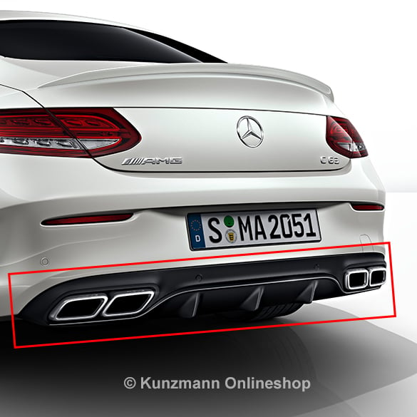 C 63 AMG rear diffusor C-Class Coupe C205 & Cabriolet A205 genuine Mercedes-Benz