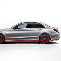 C 63 AMG Edition 1 seitlicher Zierstreifen Foliensatz C-Klasse W205 Original Mercedes-Benz | C63-ED1-seitlich