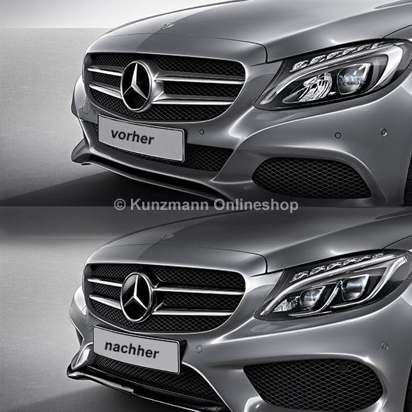 Blende Nightpaket Kühlergrill | C-Klasse W205 | Original Mercedes-Benz | A2058880160 9040