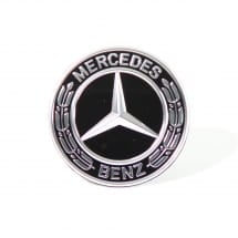 Original Mercedes-Benz Emblem Motorhaube mit Stern schwarz | Stern-Emblem-schwarz-2