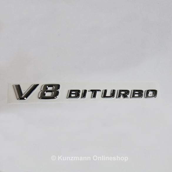 V8 Biturbo Schriftzug | Kotflügel | Original Mercedes-Benz | A2218171715