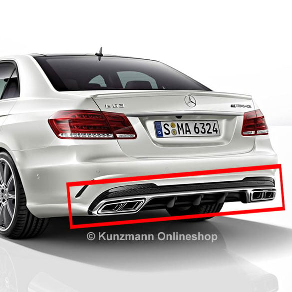 E 63 AMG Heckdiffusor Auspuffblenden W212 Nachrüstpaket Original Mercedes-Benz Facelift