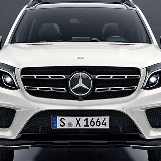 Night-Paket Kühlergrill schwarz hochglänzend GLS X166 Original Mercedes-Benz | GLS-X166-Kuehlergrill