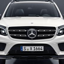 Night-Paket Kühlergrill schwarz hochglänzend GLS X166 Original Mercedes-Benz | GLS-X166-Kuehlergrill