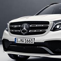 Night-Paket Kühlergrill schwarz hochglänzend GLS X166 Original Mercedes-Benz | GLS-X166-Kuehlergrill