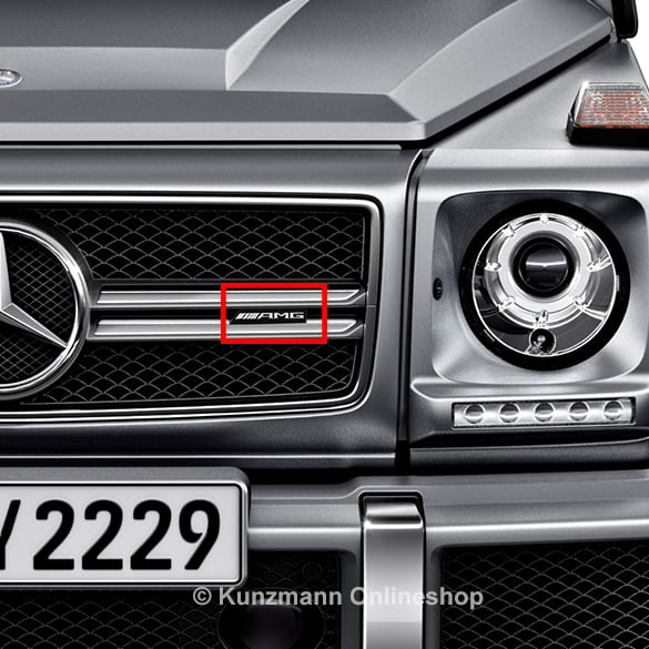 G 63 / 65 AMG Logo Kühlergrill G-Klasse W463 Original Mercedes-Benz