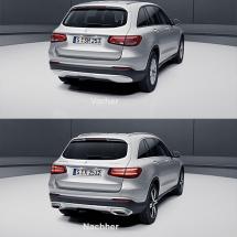 Exclusive Diffusor Mercedes-Benz GLC X253 / C253 Endrohrblenden Nachrüstung | 253-Diffusor-Endrohre