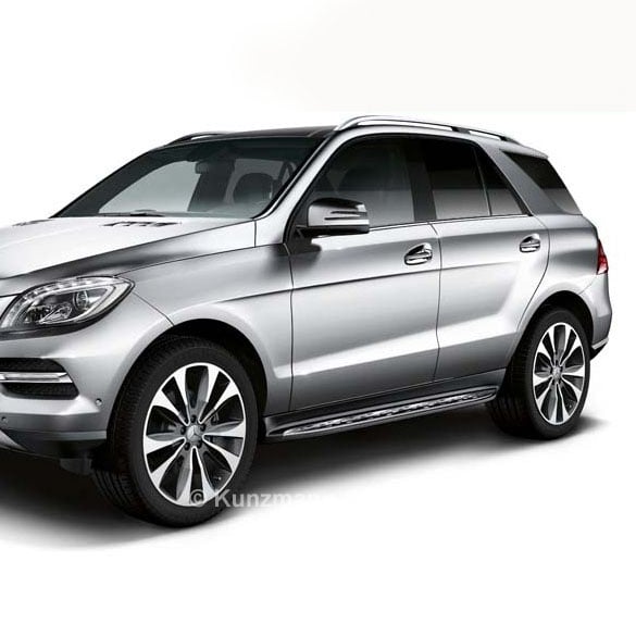 Trittbretter Aluminiumoptik mit Gumminoppen M-Klasse GLE SUV W166 Original Mercedes-Benz