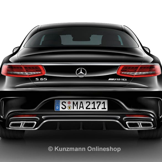 S 65 AMG Coupé Diffusor & Auspuffblenden Mercedes-Benz S-Klasse Coupé C217 Nachrüstpaket | 217-65-Diffusor