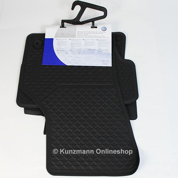 WALSER XTR Gummi Fussmatten Auto kompatibel mit VW Golf 7 2012-03