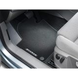 Original Volkswagen VW Sharan Velours Fußmatten Premium mit Schriftzug 4-teilig schwarz 