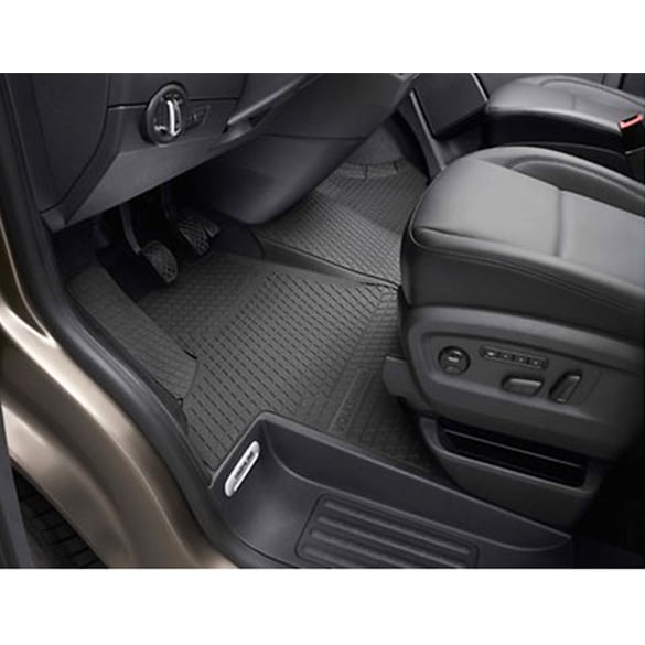 Genuine Volkswagen VW Transporter T5 T6 car rubber mats set black 3 pieces 