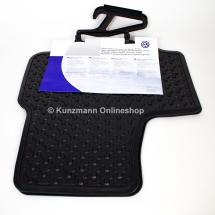 Genuine Volkswagen car rubber floor mats up! black set 2 pieces rear | 1S0061511 041