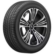 Felgen GLC SUV X254 18 Zoll Original Mercedes-Benz 5-Speichen schwarz | A2144012200 7X23-X254