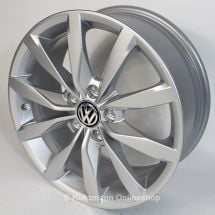 Volkswagen 5-Doppelspeichen Felgensatz Dijon 17 Zoll | Golf 7 VII | Golf7-Dijon-17