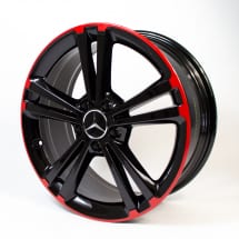 18 Zoll 5-Doppelspeichen Felgensatz Rot CLA C118/X118 Original Mercedes-benz | A17740113009Y23-118