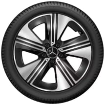 18 Zoll Felgen Satz CLA C174 5-Speichen Aero schwarz | A1744010300/0500 7X23