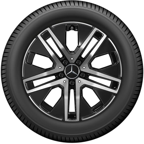 18 Zoll Felgen Satz GLA H247 5-Doppel-Speichen Aero schwarz glanzgedreht Mercedes-Benz