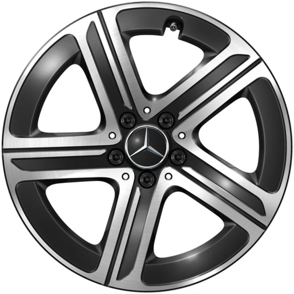 18 Zoll Felgen Satz GLC Coupé Hybrid C254 schwarz 5-Speichen Original Mercedes-Benz