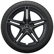 19 Zoll AMG Felgen Satz CLA 45 118 5-Doppelspeichen schwarz matt | A17740123007X35-118