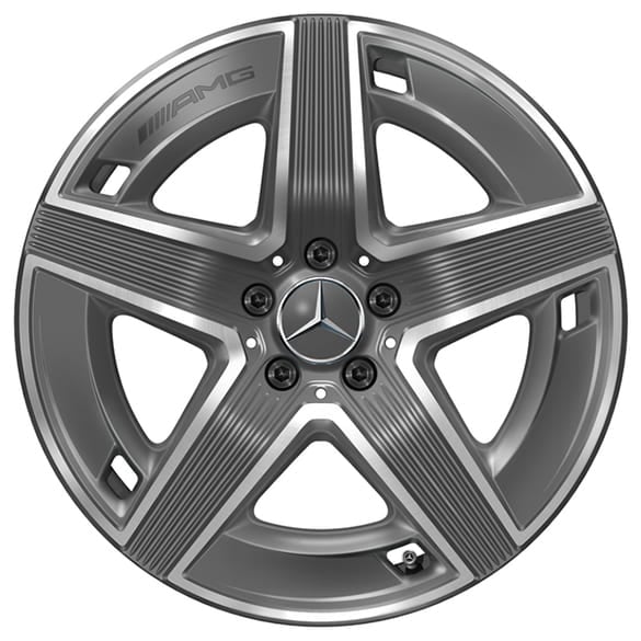 19 Zoll AMG Felgen Satz GLC X254 tantalgrau 5-Speichen Original Mercedes-AMG