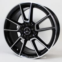 20 Zoll AMG Felgensatz Mercedes-Benz E-Klasse C238 5-Doppelspeichen schwarz  | A2134012400/2500-7X23-238