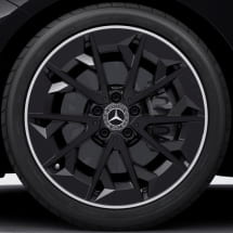 AMG 19 Zoll Felgen CLA C174 5-Doppelspeichen schwarz matt techgold | A1744011400/1500 7X72