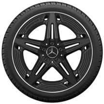 AMG 19 Zoll Felgen Satz CLA 35 X118 Shooting Brake Schwarz 5-Speichen | A1184010600 7X71-X118