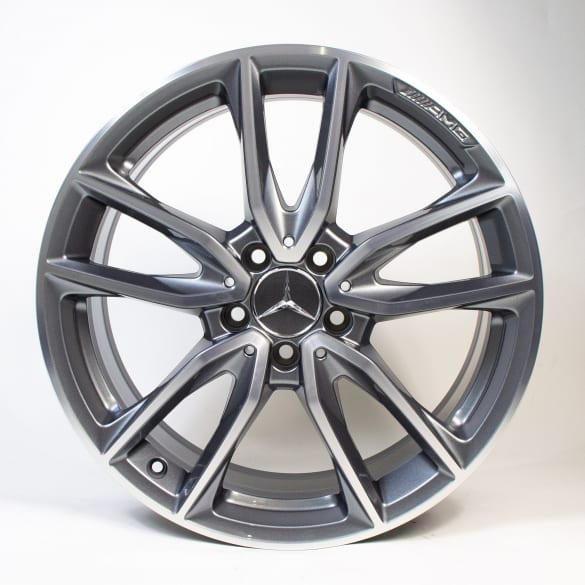 AMG 19 Zoll Felgen Satz CLA C118/X118 5-Doppel-Speichen-Rad titangrau Original Mercedes-Benz